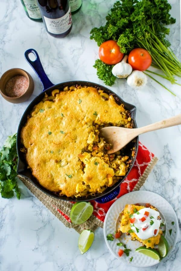 Take your flavor south of the border with this Easy Taco Pasta Casserole. With 8 ingredients and 45 minutes you'll have a tasty meal your family will love!