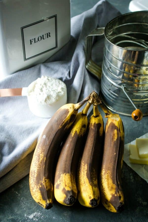 Ripe Bananas for muffin recipe