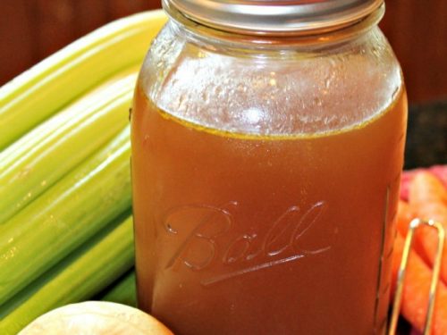 Grandma's Vegetable Stock is like having liquid gold in a mason jar - it adds incredible richness to every recipe.