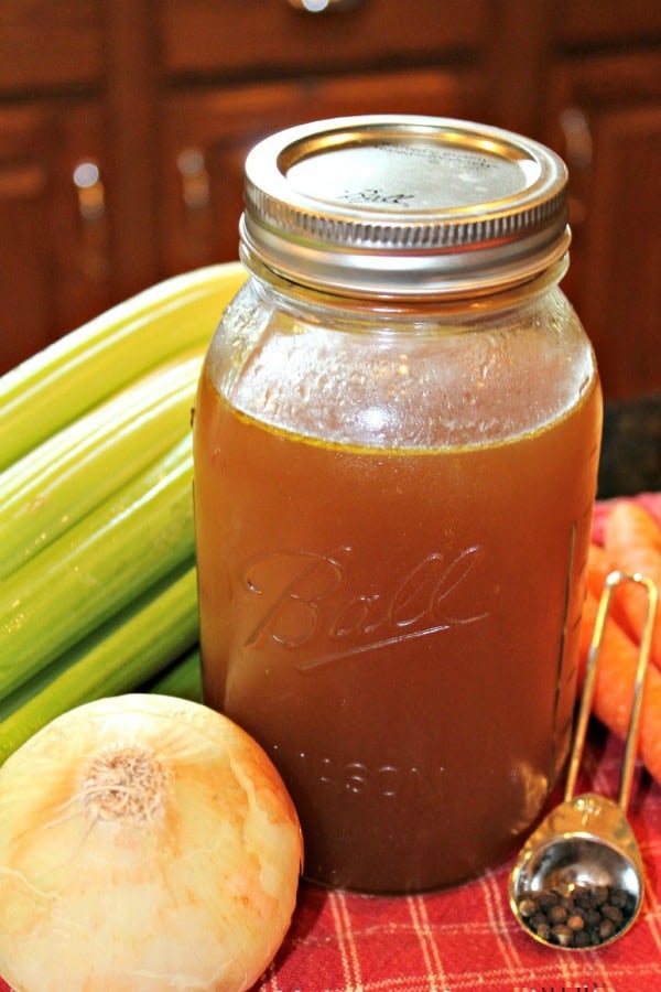 Grandma's  Vegetable Stock is like having liquid gold in a mason jar - it adds incredible richness to every recipe.