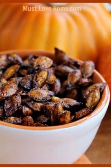 Love Pumpkin Seeds? Then you will just go crazy for these Spicy Squash Seeds! They are so so spicy good and crispy! 4 ingredients and 15 minutes and you are snacking!