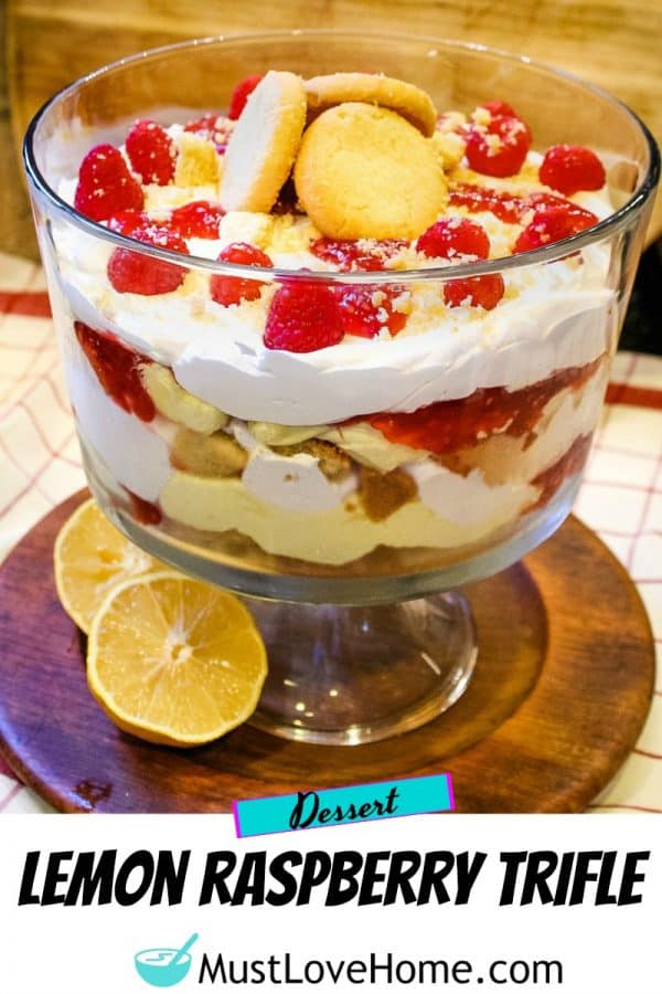 A luscious mixture of raspberries, pudding, whipped topping and shortbread cookies that blend together for a taste that is sweet, tart and buttery at the same time!