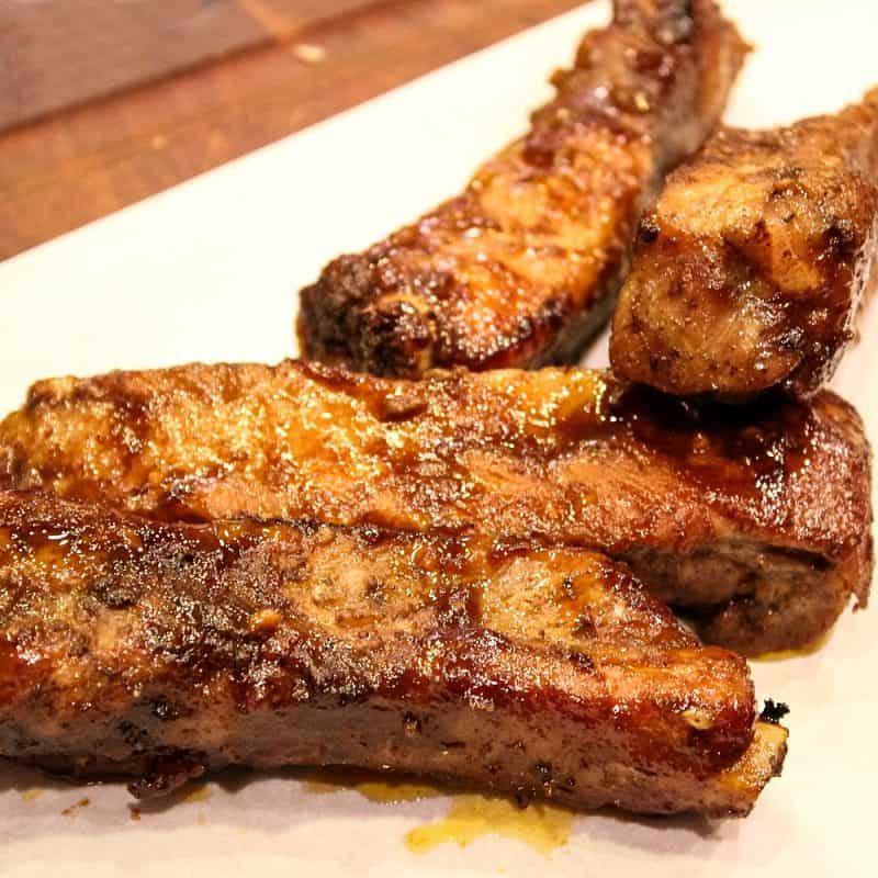 Spicy St Louis Ribs - made with large pork ribs and a sauce chock full of flavor, you'll need a knife and fork for these Asian inspired ribs!