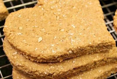 Homemade Apple Peanut Butter Dog Treats