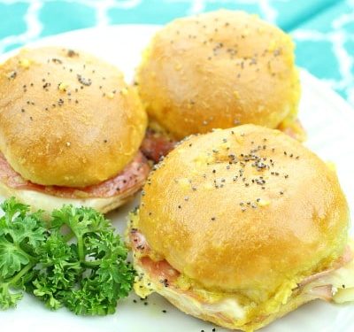 Italian Ham and Cheese sliders