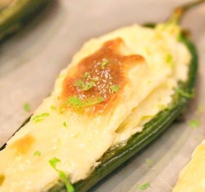 Lime Jalapeno Poppers - baked rather than deep fried with a pop of lime.