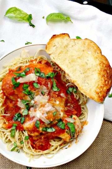 slow cooker chicken parmesan