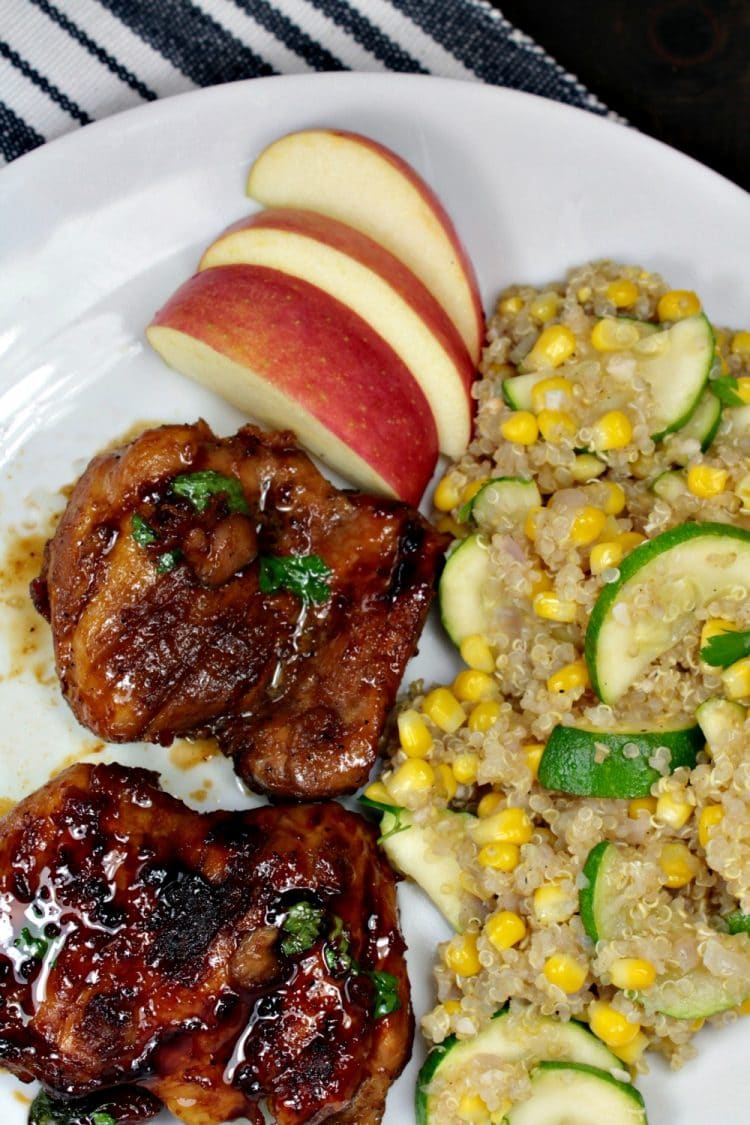 Sweet and Soy Chicken is pan seared chicken that is drenched in a thick, sweet and salty glaze. It is an easy 30 minute recipe that will make everyone a fan!