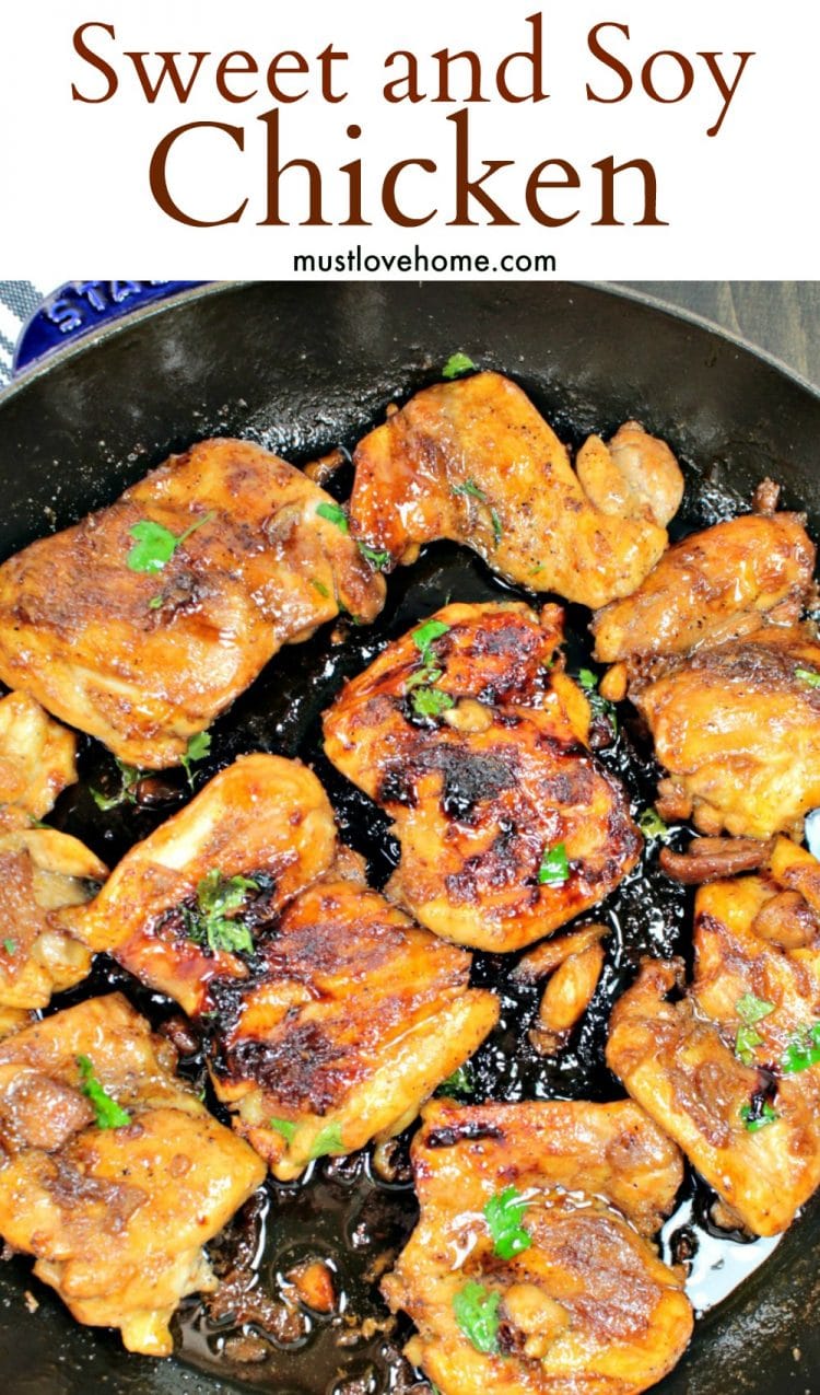 Sweet Soy Chicken is pan seared chicken that is drenched in a thick, sweet and salty glaze. It is an easy 30 minute recipe that will make everyone a fan!
