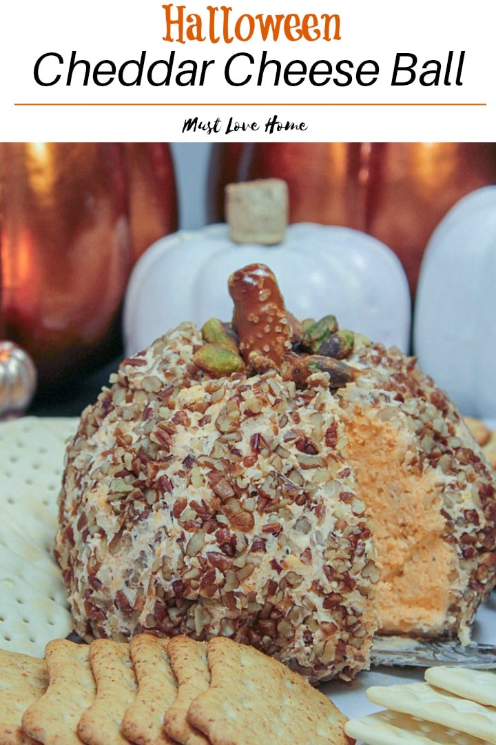 Halloween Cheddar Cheese Ball