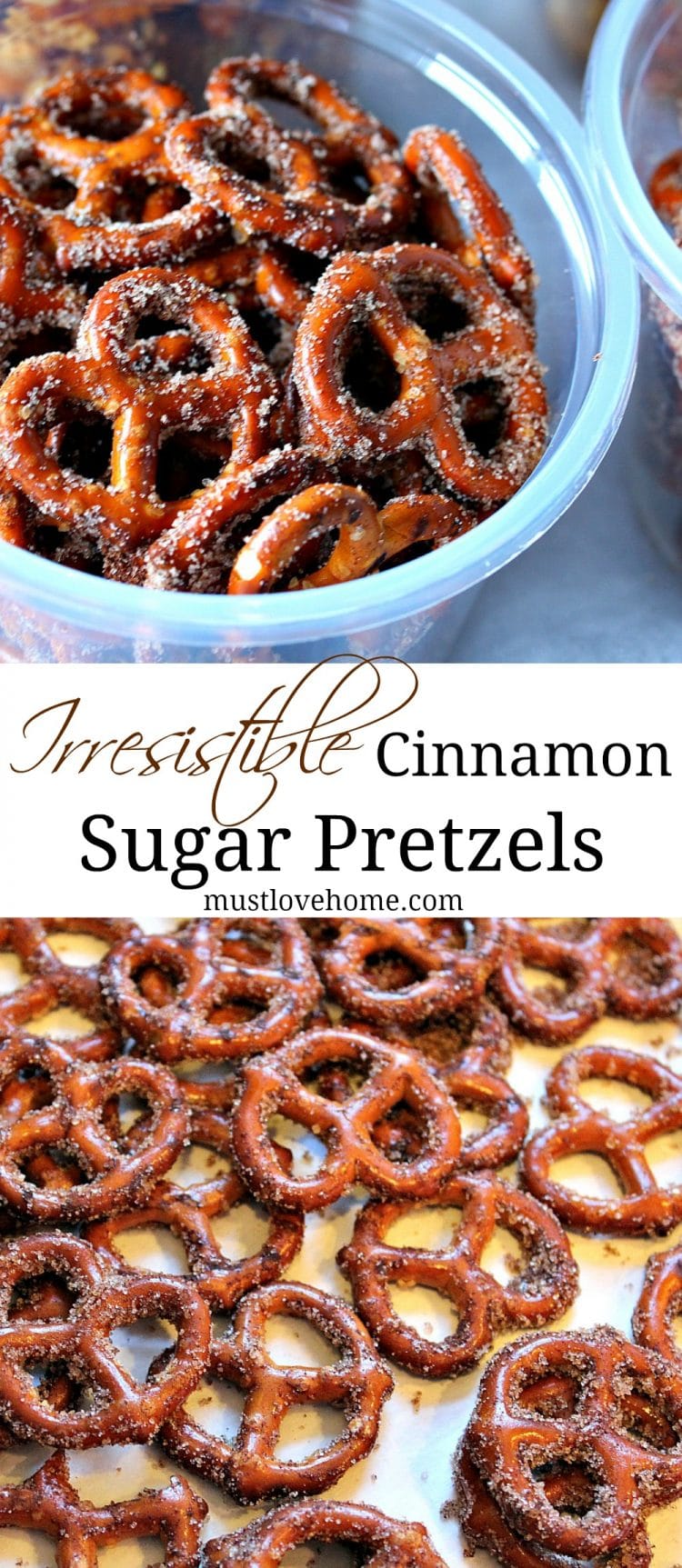 So Irresistible Cinnamon Sugar Pretzels use just four ingredients to take your average pretzel to a new snacking level. Set out a bowl of these and watch them disappear!