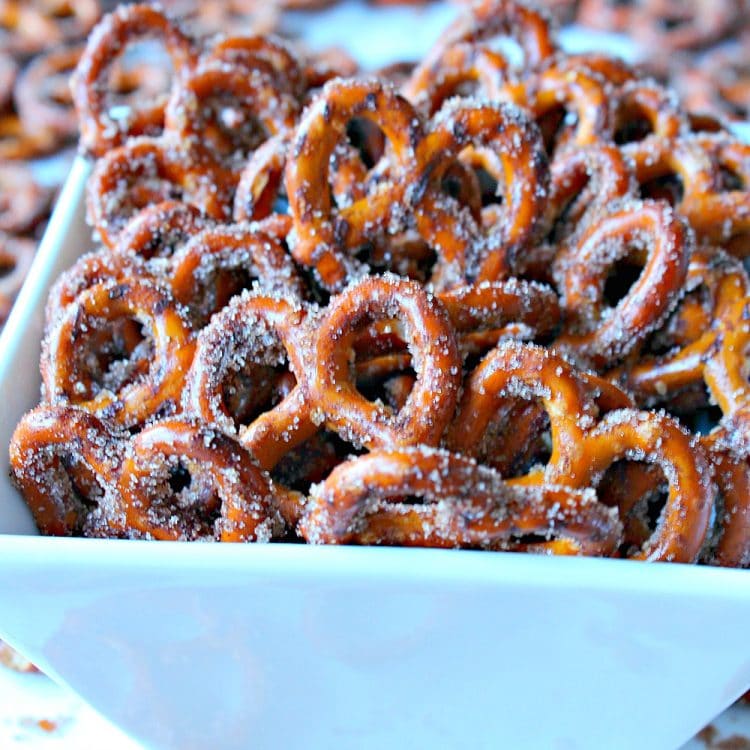 So Irresistible Cinnamon Sugar Pretzels use just four ingredients to take your average pretzel to a new snacking level. Set out a bowl of these and watch them disappear!