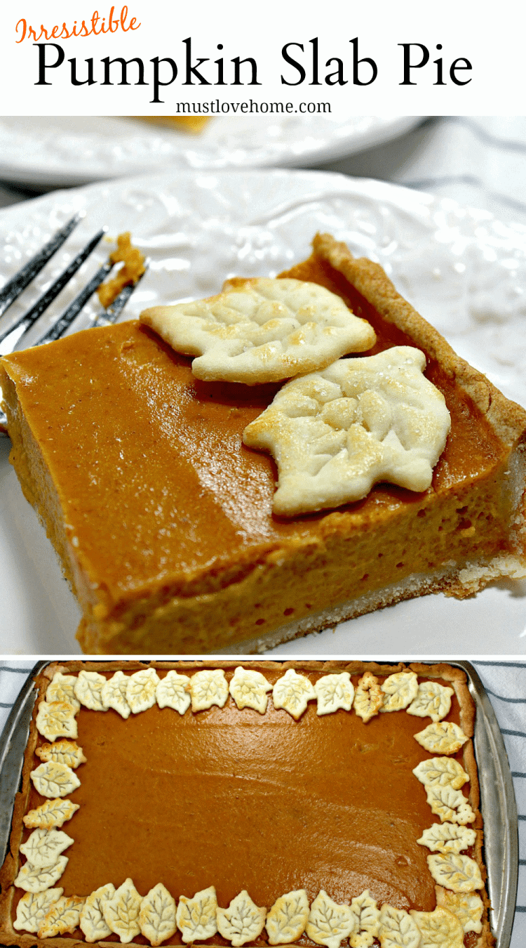 Pumpkin Slab Pie is just what you need to feed a crowd. Velvety and full of flavor, this is a modern take on a holiday favorite!