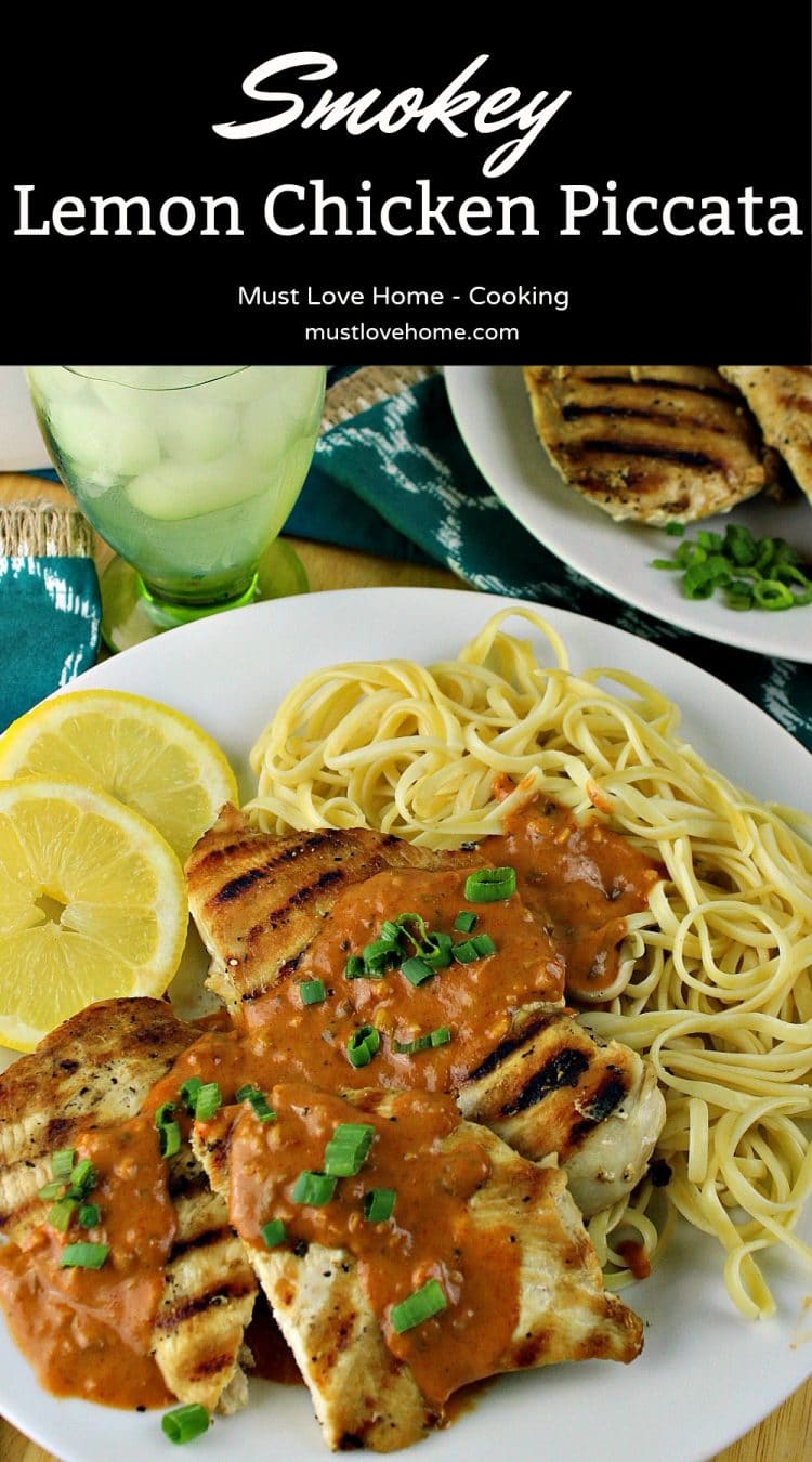 Smokey Lemon Chicken Piccata, a twist on the classic dish, has a creamy smokey tomato sauce that will have your mouth watering. Easy enough for a weeknight dinner and fancy enough for company!