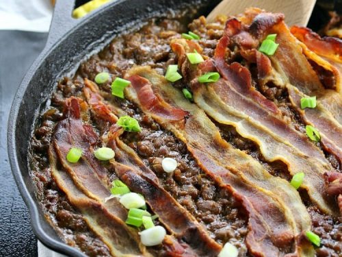 Meat Lovers Skillet Baked Beans