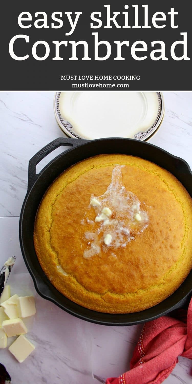 Whip up this moist and fluffy Easy Cornbread Recipe and leave your regular bread or biscuits behind. Soft on the inside with a deliciously crisp top crust, this recipe is a keeper.