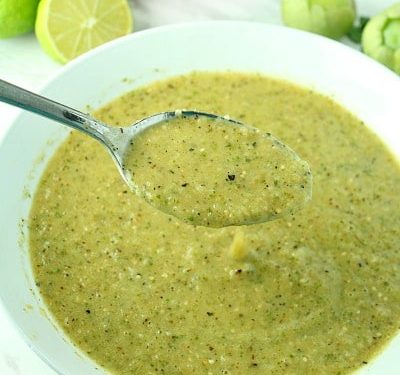 Homemade Zesty Tomatillo and Lime Sauce recipe in under 30 minutes.