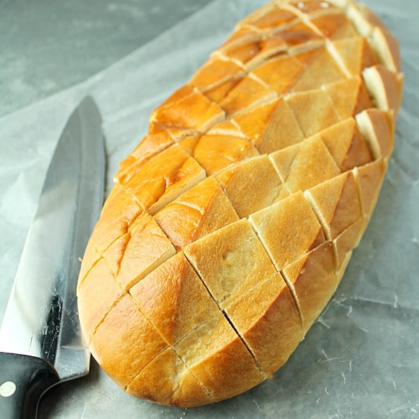 Italian bread for Pepperoni Pizza Pull Apart Bread