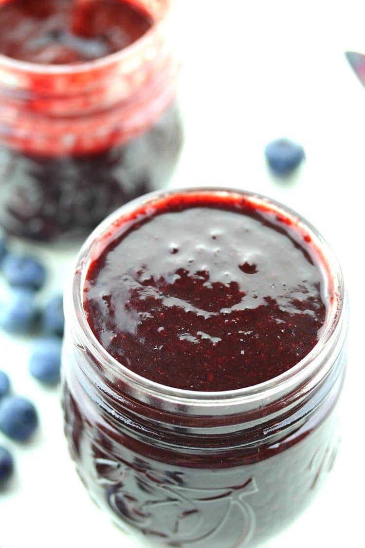 Fresh Blueberries are the essential ingredient in this sweet and tangy Blueberry Barbecue Sauce. Brush it over meat, veggies and even fruit on the grill. 