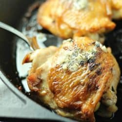 Pan Roasted Chicken Thighs