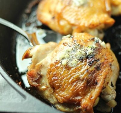 Pan Roasted Chicken Thighs