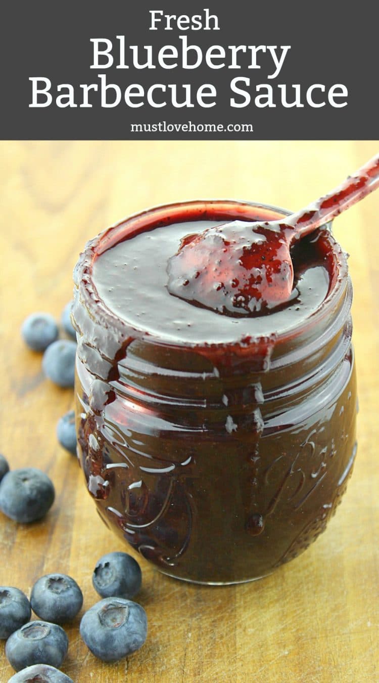 Fresh Blueberries are the essential ingredient in this sweet and tangy Blueberry Barbecue Sauce. Brush it over meat, veggies and even fruit on the grill.