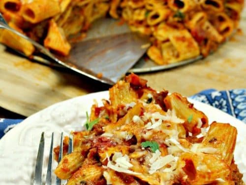 pork baked rigatoni