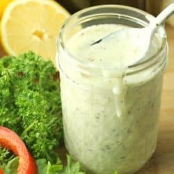 creamy herb greek yogurt dressing