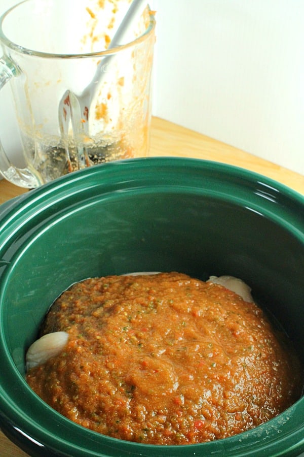 habanero sauce in slow cooker
