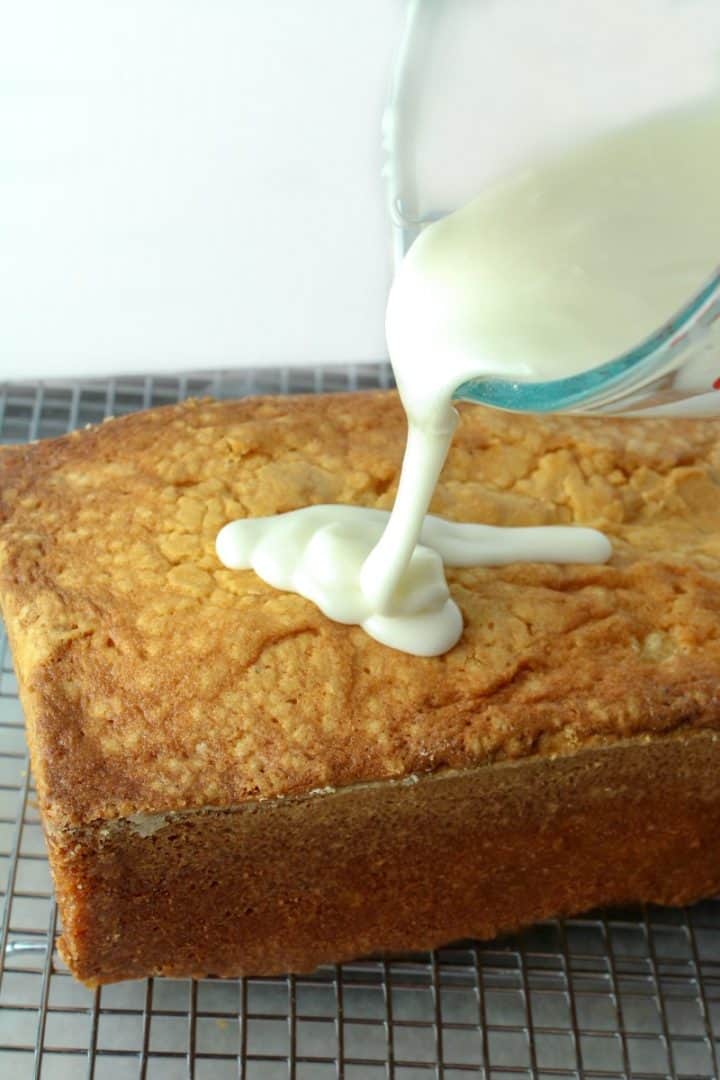 LEMON GLAZE ICING IS SUPER SIMPLE TO MAKE AND ONLY NEEDS THREE INGREDIENTS.