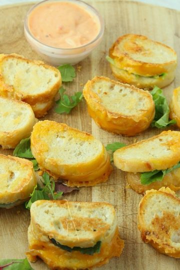 20 Minute Mini Grilled Cheese Appetizers