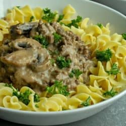 Easy Savory Beef Stroganoff recipe