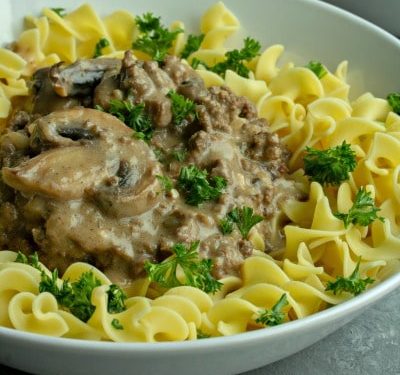 Easy Savory Beef Stroganoff recipe
