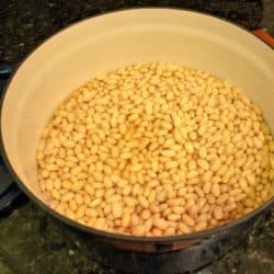 Dry Beans no soak cooked in pot