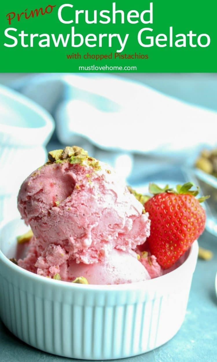 Summer like you are in Italy - the pure berry taste of this Primo Crushed Strawberry Gelato will have you believing! Whether you are in Florence or in your own hometown, this frosty treat with little chunks of fresh strawberries will be a winner!