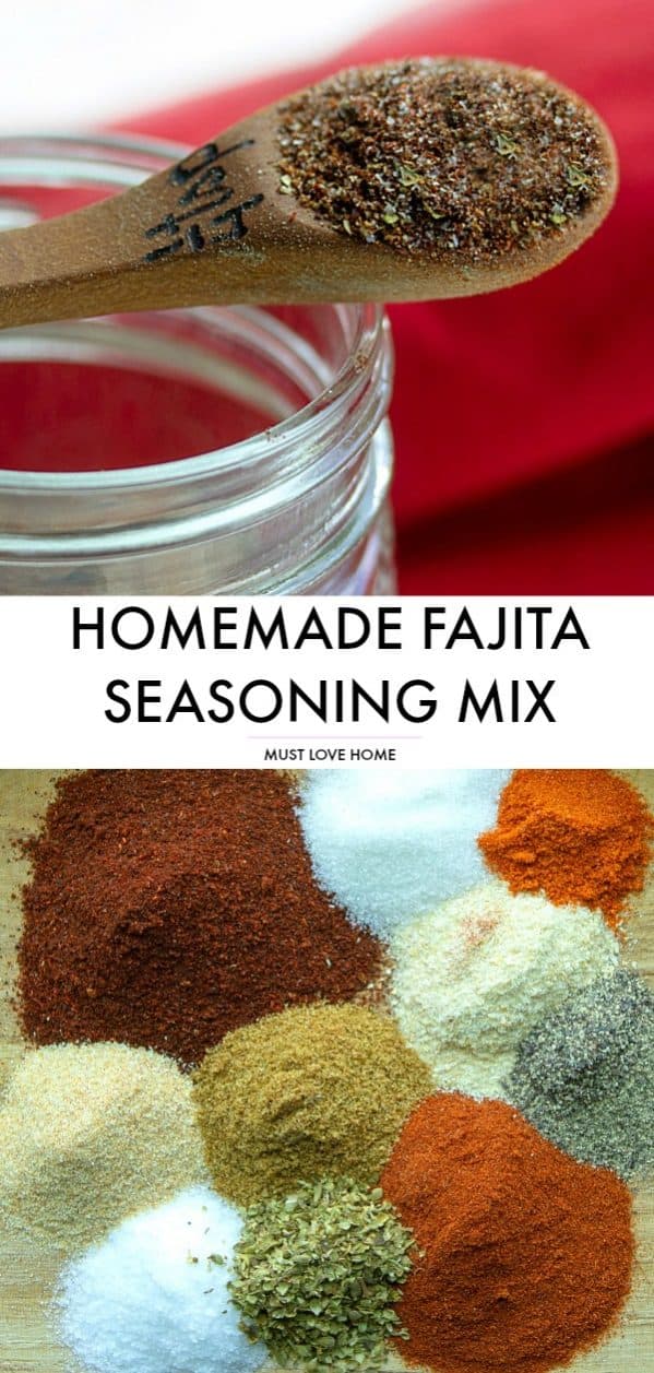 Make your own authentic homemade Fajita Seasoning Mix using this easy recipe and common pantry spices.