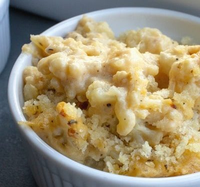 Cauliflower Mac and Cheese in a ramikin