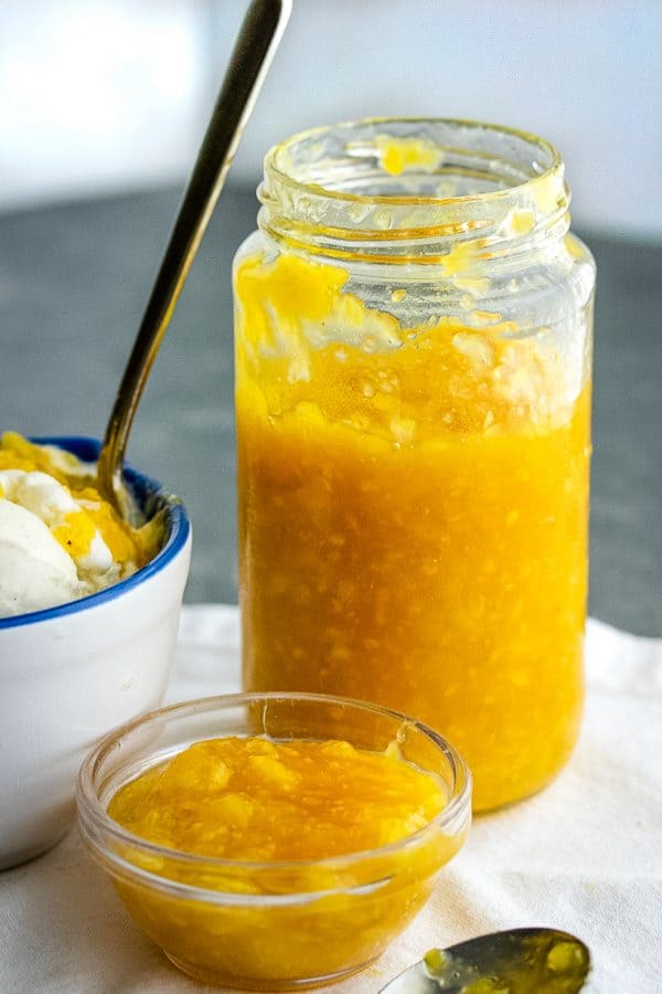 Thick and chunky Fresh Homemade Pineapple Sauce is a tasty tropical topper for your next ice cream sundae or pound cake.