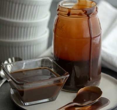 Creamy rich and velvety smooth, this cocoa powder based chocolate sauce adds the right finishing touch to any ice cream sundae. Served hot or cold, this old family recipe chocolate sauce will have your dessert lovers begging for more!