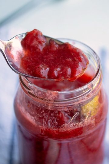 Homemade Strawberry Sauce combines just 4 ingredients to make an incredible tasting sauce.