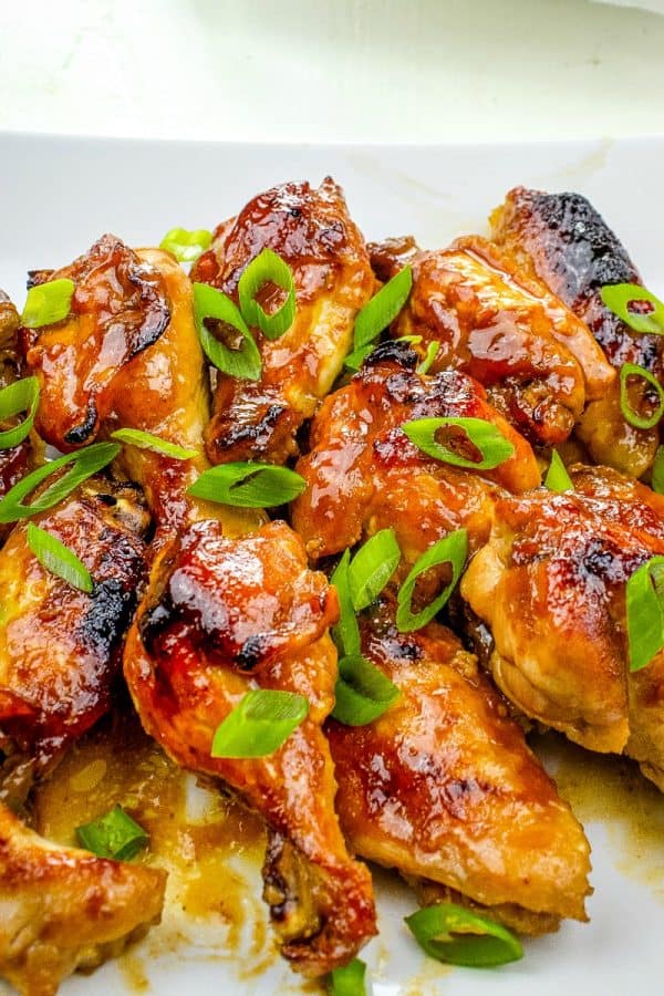 Kickin' Teriyaki Hot Wings are smothered in honey, sriracha, hoisin and teriyaki sauce then oven baked to crispy perfection.