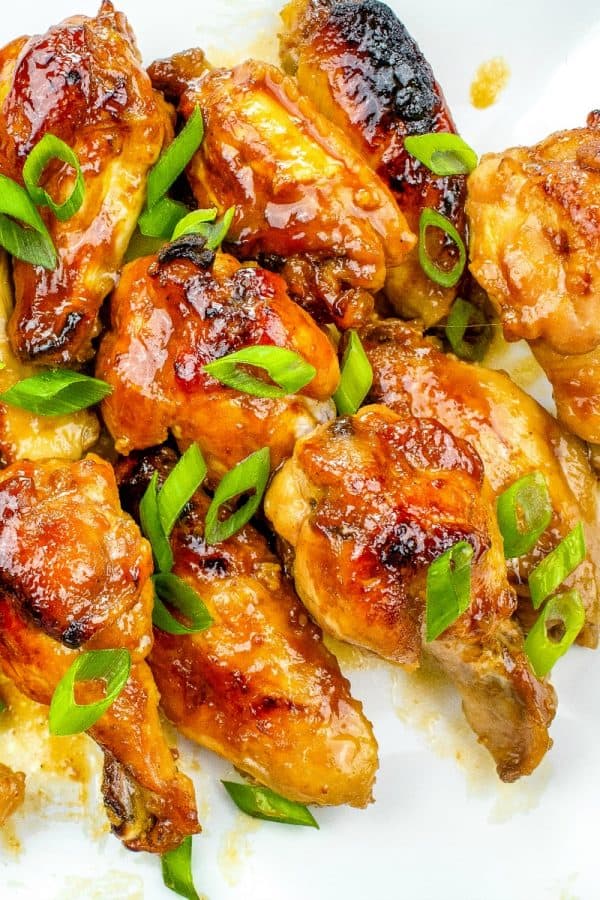 Kickin' Teriyaki Hot Wings are smothered in honey, sriracha, hoisin and teriyaki sauce then oven baked to crispy perfection.