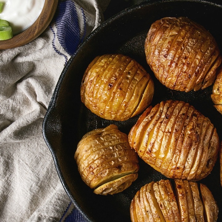 baked hasselback potatoes