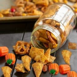 Halloween Sweet and Spicy Snack Mix