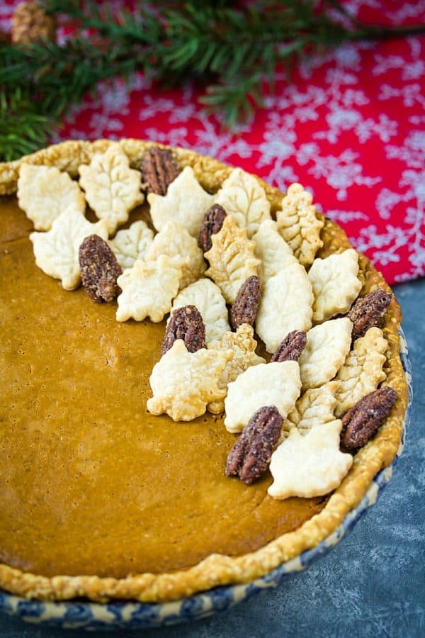 With all the delicious flavor of classic pumpkin pie, this easy Brandy Pumpkin Pie recipe is made with pumpkin, evaporated milk and spices with a healthy shot of good cheer added for the holidays!