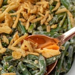 A delicious side dish for any occasion - Amazing Green Bean Mustard Sauce Casserole recipe is easy to make with real cream and approved by kids!