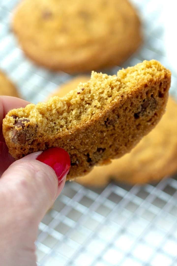 Cookie held in hand