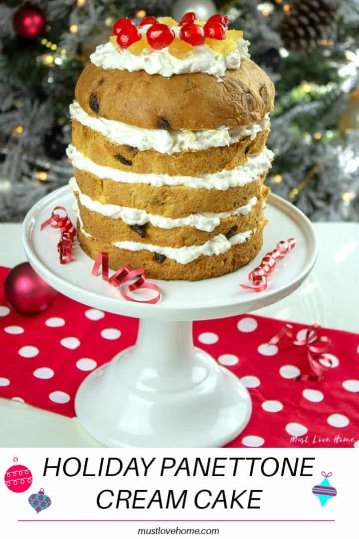 Dress up your Holiday Panettone into a showstopper this season with pineapple and rum whipped cream! 