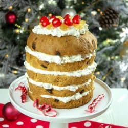 Easy Holiday Panettone Cream Cake