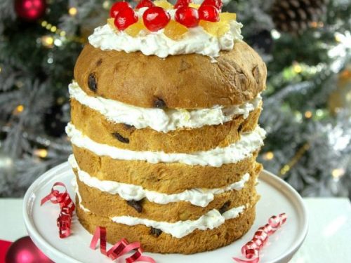 Easy Holiday Panettone Cream Cake